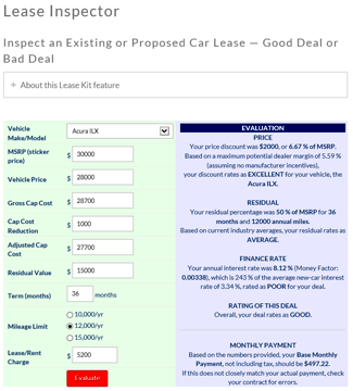 car lease calculator